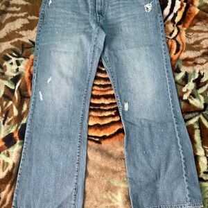 UNIONBAY Light Blue Distressed Flare Jeans